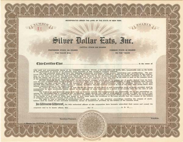 Silver Dollar Eats, Inc.
